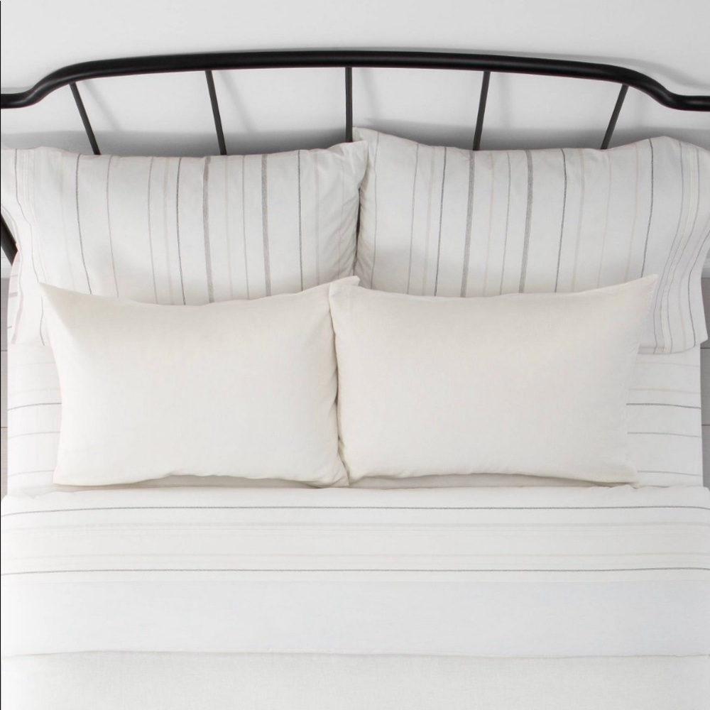Brand New Set of Cream Standard Queen Size Shams